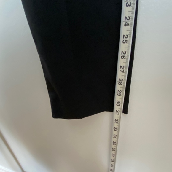 H&M Dress Pants Mens 36 Regular Fit Black Flat Front Straight Leg Trousers - Picture 9 of 14